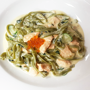 Феттучини со шпинатом