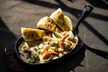 Соте из морепродуктов