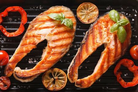 Форель на мангале