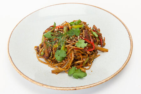 Удон уйгурский с куриным филе