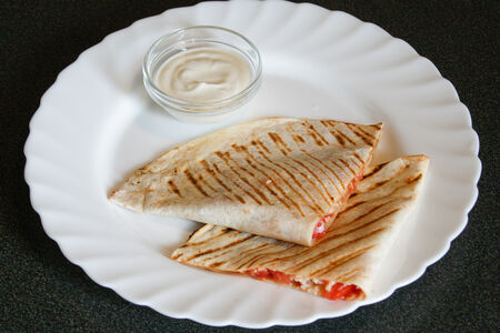 Кесадилья с курицей