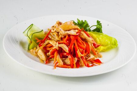 Курица с овощами