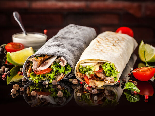 Шаурма на углях