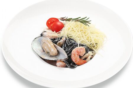 Паста Нери с морепродуктами