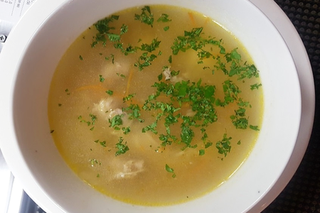 Куриный суп с домашней лапшой