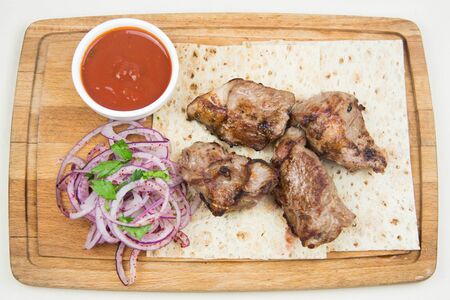 Шашлык из бараньей мякоти