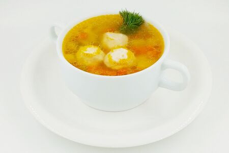 Суп с куриными фрикадельками
