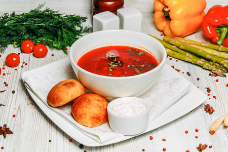 Борщ с телятиной