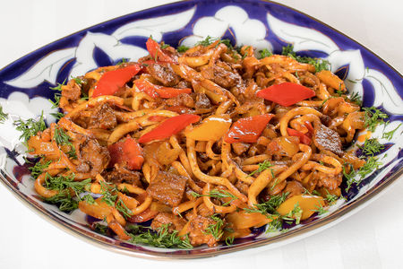 Жареный лагман по Фергански