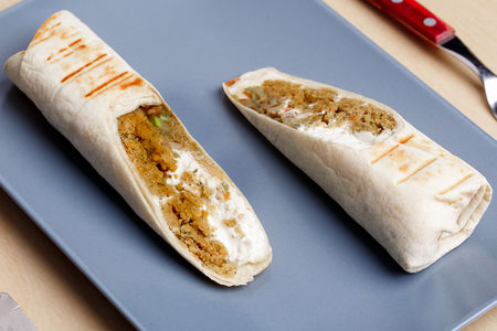 Фалафель с цукини и баклажанами