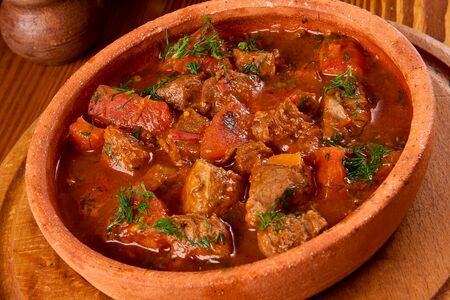 Мясо по-грузински с картошкой 