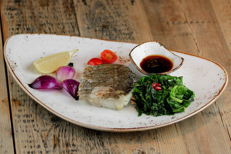 Треска на гриле