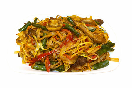 Вок Удон с говядиной в перечном соусе