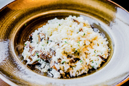 Ризотто с грибным ассорти и трюфельным маслом