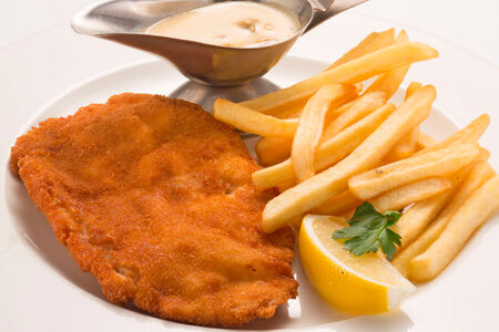 Бизнес-ланч Шницель из куриного филе