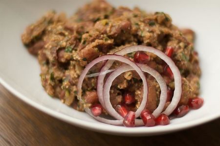 Холодное лобио из красной фасоли