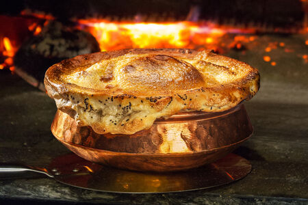 Суточные щи, томленные в дровяной печи с говядиной
