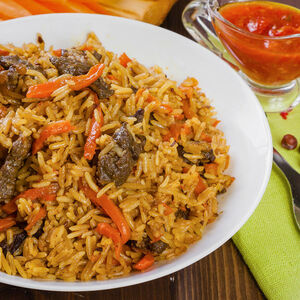 Плов с говядиной