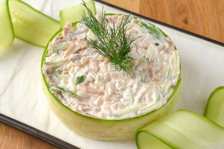 Салат с говяжьим языком