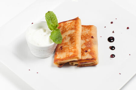 Блинчики с творогом