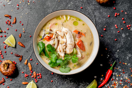 Суп Том Кха с курицей