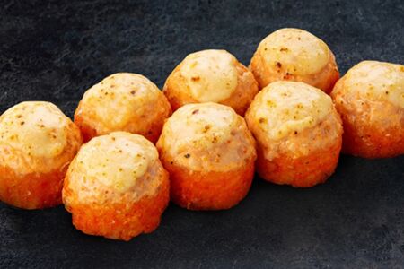 Запеченный Маасдам с лососем 