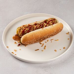 Датский хот-дог с марсельской колбаской