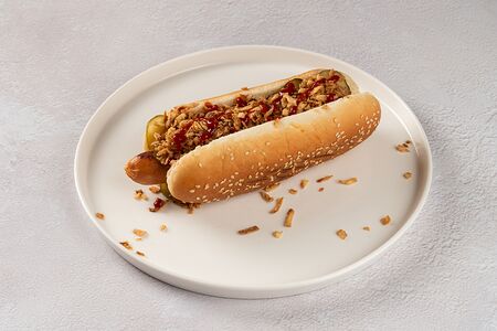 Датский хот-дог с марсельской колбаской