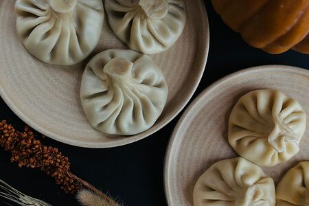 Хинкали с сыром и тыквой