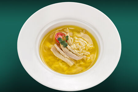 Супчик орзо с куриной грудкой