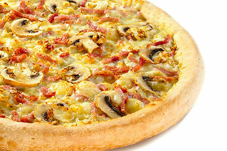 Пицца Вeтчина и грибы