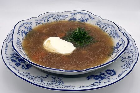 Суп с белыми грибами