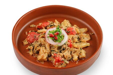 Салат из овощей на углях