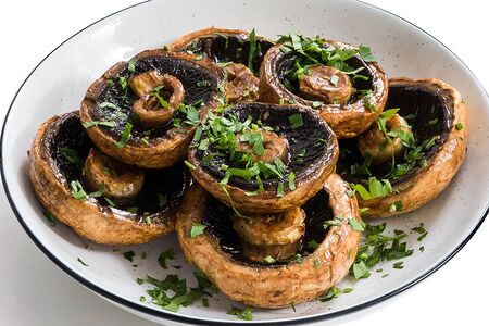 Шампиньоны на мангале