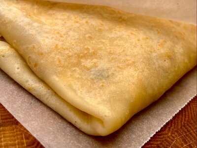 Блин с ветчиной и сыром