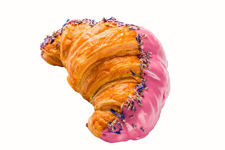 Круассан с лавандой и черничным конфи