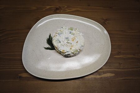 Салат с огурцом, яйцом и кукурузой (лайт)