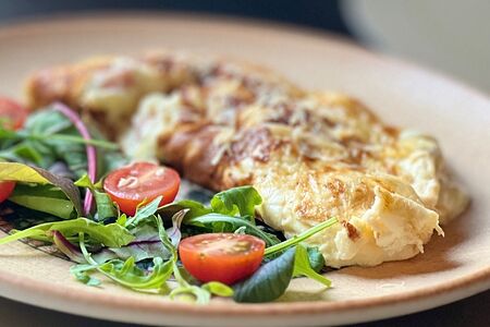 Омлет с ветчиной и сыром 