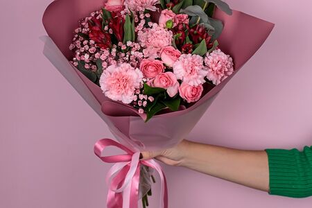 Букет цветов Розовый вечер