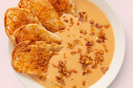 Крем-суп из лосося