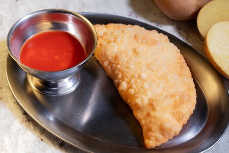 Чебурек с мясом по-казански