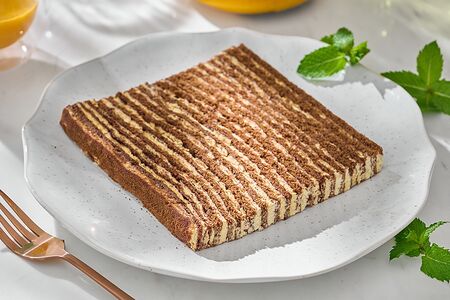 Медовик из черёмуховой муки 