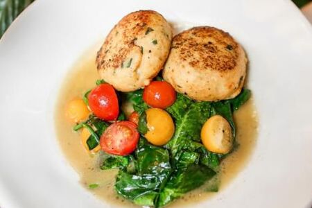 Котлеты из щуки со шпинатом