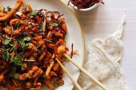 Куриное филе соломкой с острым перцем