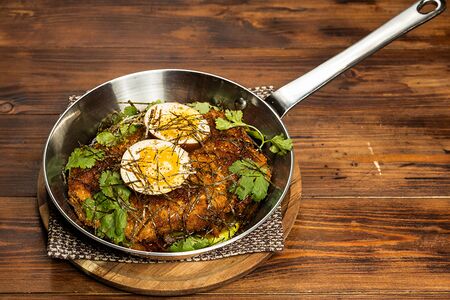 Свинина Кацу, соте из овощей в азиатском стиле