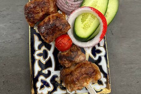 Шашлык из бараньей печени