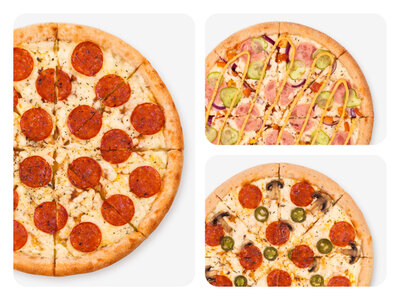 Комбо №5: Пиццы Пепперони, Чизбургер и Фиеста