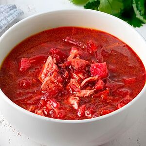 Борщ с курицей