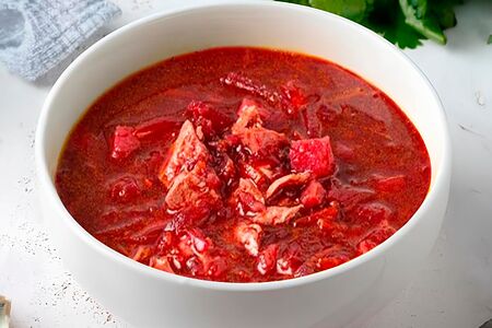 Борщ с курицей