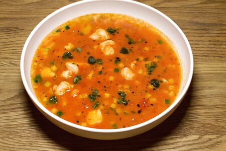 Средиземноморское харчо с морепродуктами